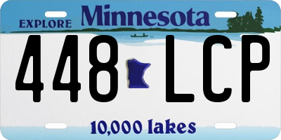 MN license plate 448LCP
