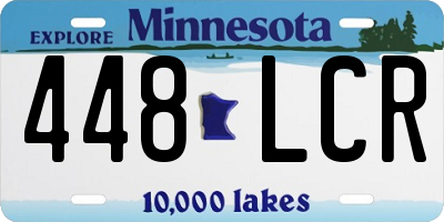 MN license plate 448LCR