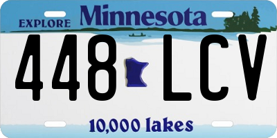 MN license plate 448LCV