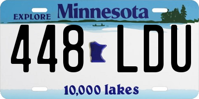 MN license plate 448LDU