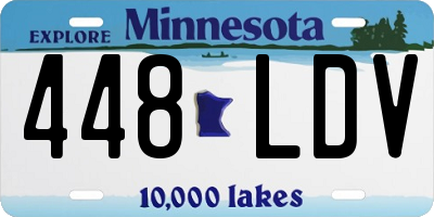 MN license plate 448LDV