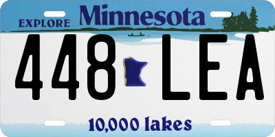 MN license plate 448LEA