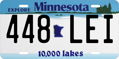 MN license plate 448LEI