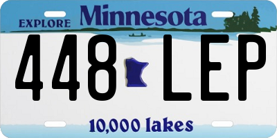 MN license plate 448LEP
