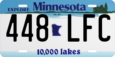 MN license plate 448LFC