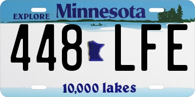 MN license plate 448LFE