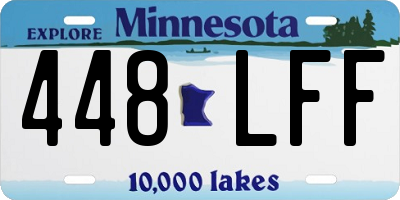 MN license plate 448LFF