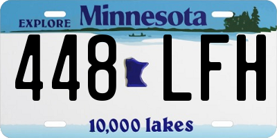 MN license plate 448LFH