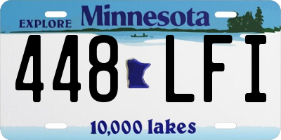 MN license plate 448LFI