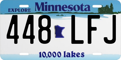 MN license plate 448LFJ