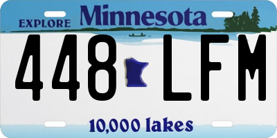 MN license plate 448LFM