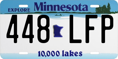 MN license plate 448LFP