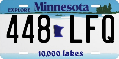 MN license plate 448LFQ