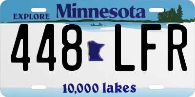 MN license plate 448LFR