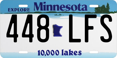 MN license plate 448LFS