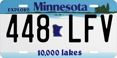 MN license plate 448LFV