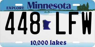 MN license plate 448LFW