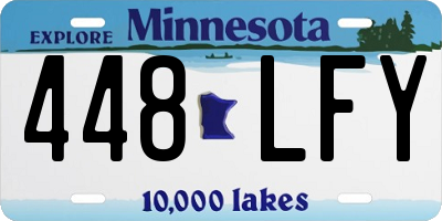 MN license plate 448LFY
