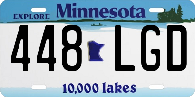 MN license plate 448LGD