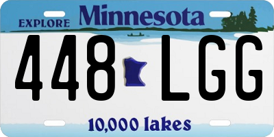 MN license plate 448LGG