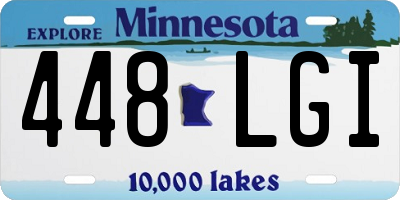 MN license plate 448LGI