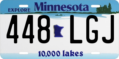 MN license plate 448LGJ