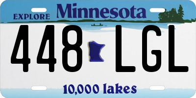 MN license plate 448LGL