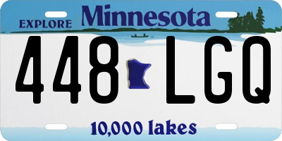 MN license plate 448LGQ