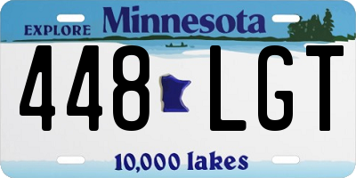 MN license plate 448LGT