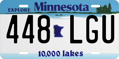 MN license plate 448LGU