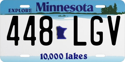 MN license plate 448LGV