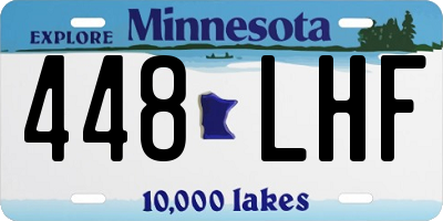 MN license plate 448LHF