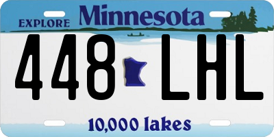 MN license plate 448LHL