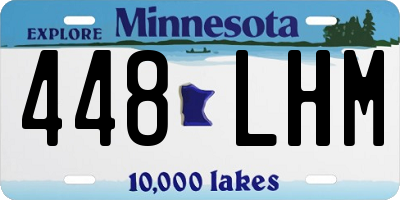 MN license plate 448LHM