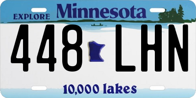 MN license plate 448LHN