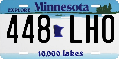 MN license plate 448LHO