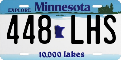 MN license plate 448LHS