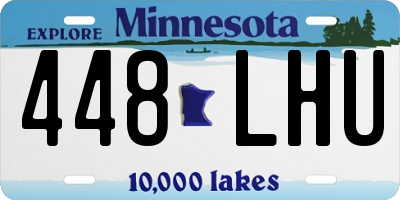 MN license plate 448LHU