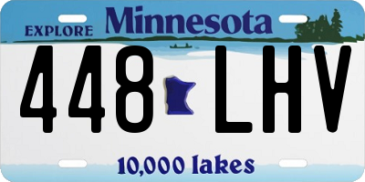 MN license plate 448LHV
