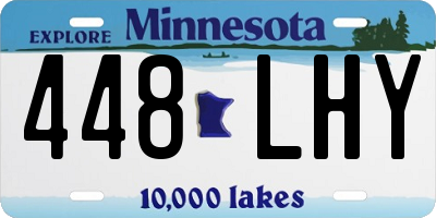 MN license plate 448LHY
