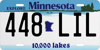 MN license plate 448LIL