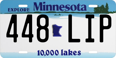 MN license plate 448LIP