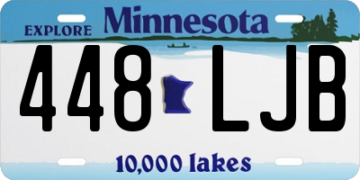 MN license plate 448LJB