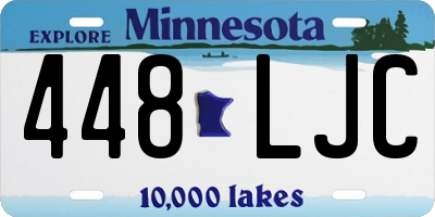 MN license plate 448LJC