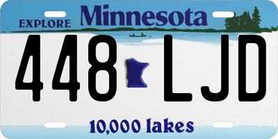 MN license plate 448LJD