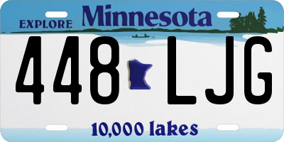 MN license plate 448LJG