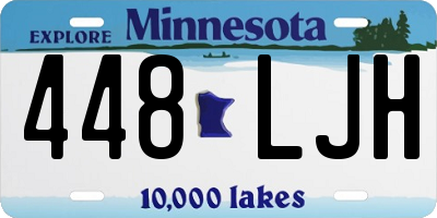 MN license plate 448LJH