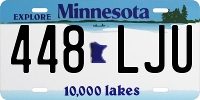 MN license plate 448LJU