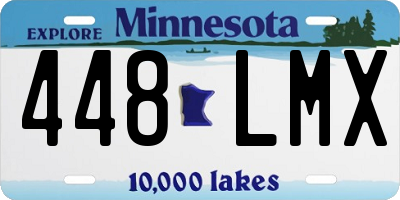 MN license plate 448LMX