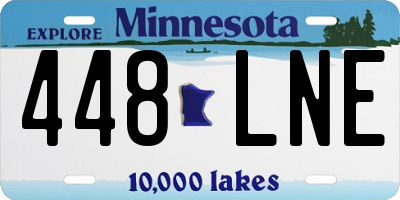 MN license plate 448LNE